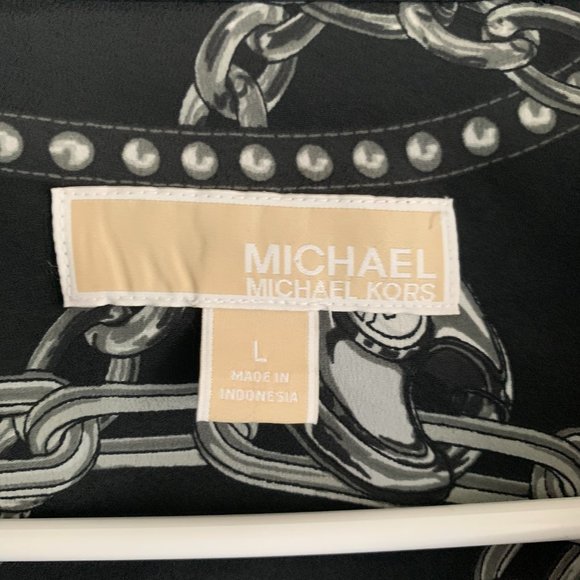 Micheal Kors Blouse with Zipper Closure Size M - Picture 7 of 8